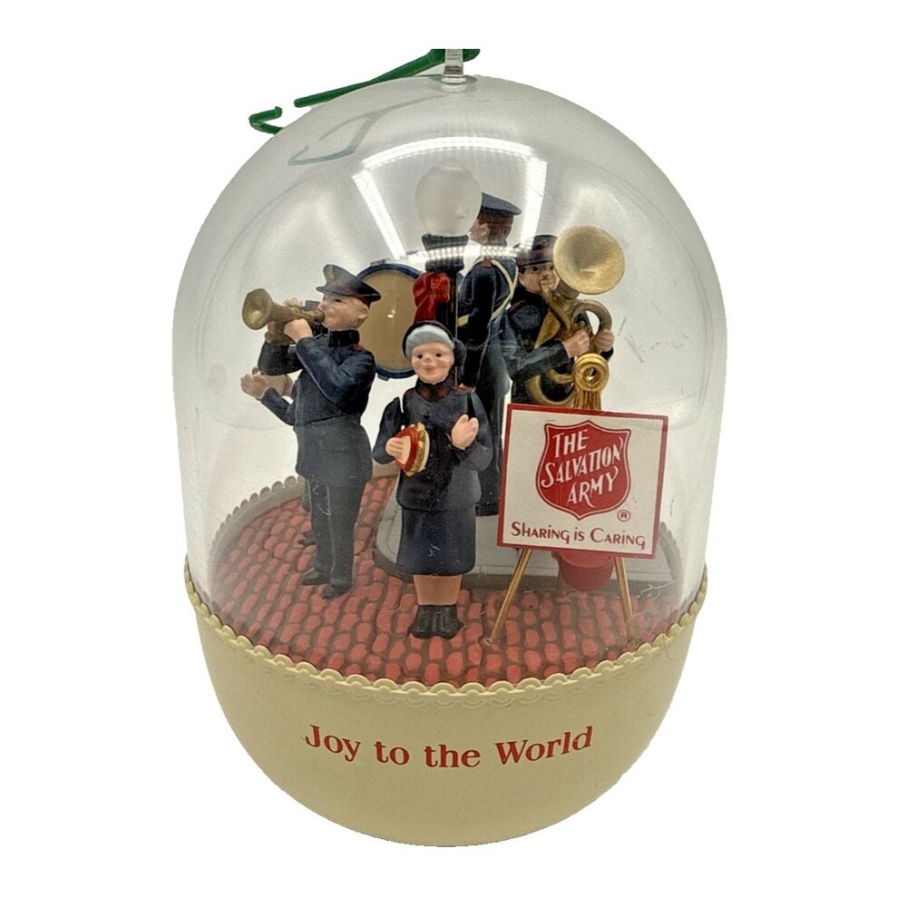 Vtg 1991 Hallmark Salvation Army Band Ornament Motion Musical Christmas Untested
